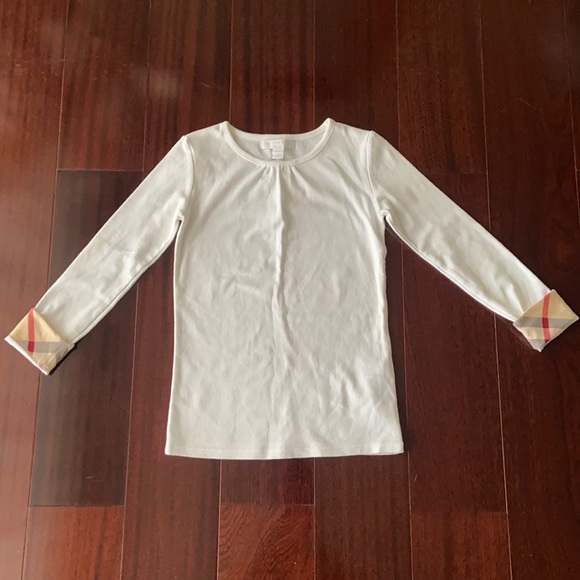 Burberry girls long sleeve t shirt